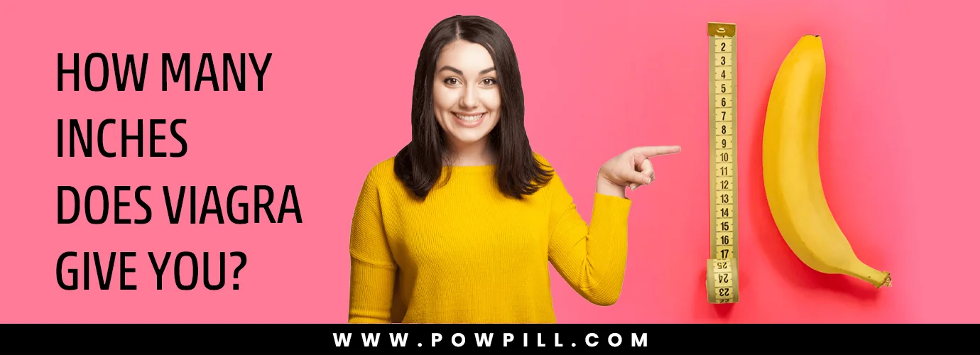 How Many Inches Does Viagra Add – Woman Pointing at Banana and Measuring Tape